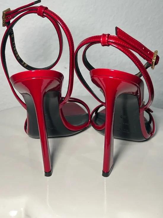 Saint Laurent 110mm Nuit sandals in Tibet Ted - Picture 4 of 17